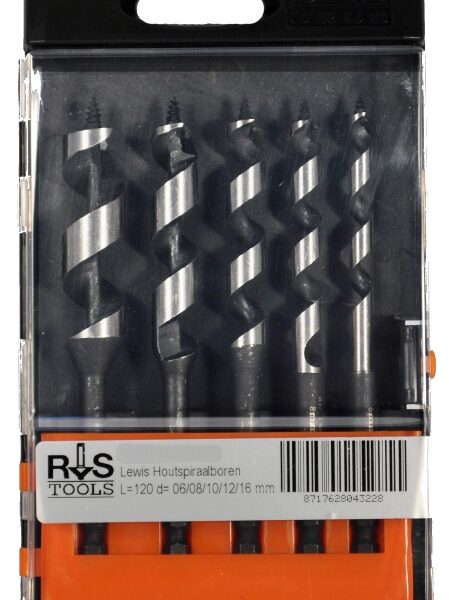 Slangenboren set ( 6, 8, 10, 12, 16 mm)