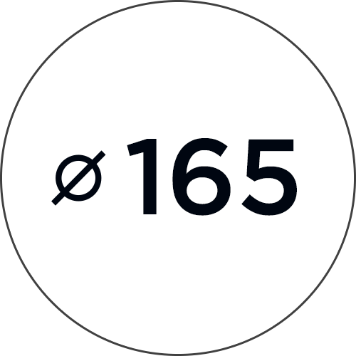 Diameter 165