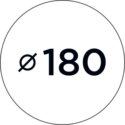 Diameter 180