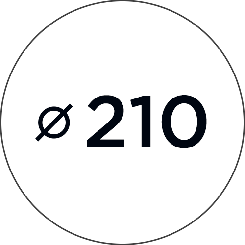 Diameter 210