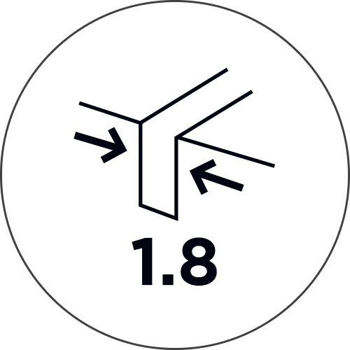 Zaagsnede 1.8
