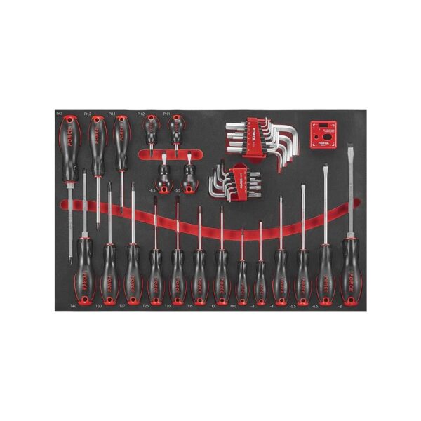 Titanium Gereedschapswagen met 8 lades en gereedschap van 415 stuks (EVA)