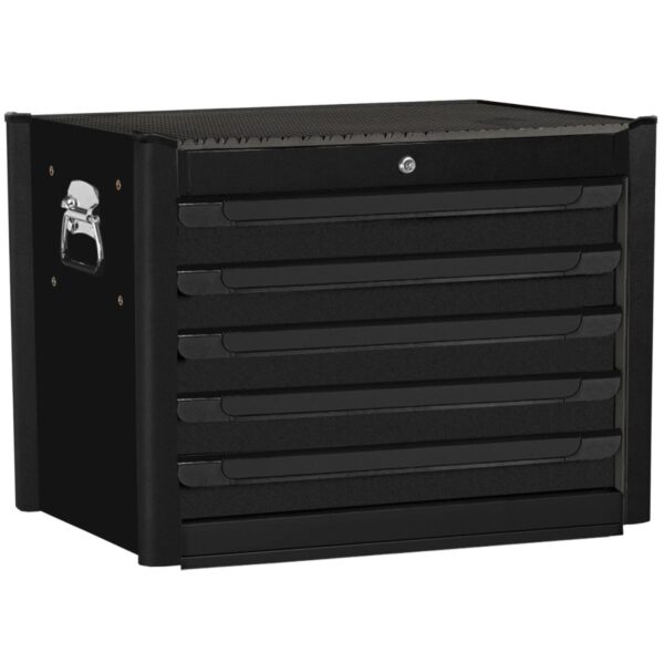 Praktische Black Edition gereedschapskist met 5 lades