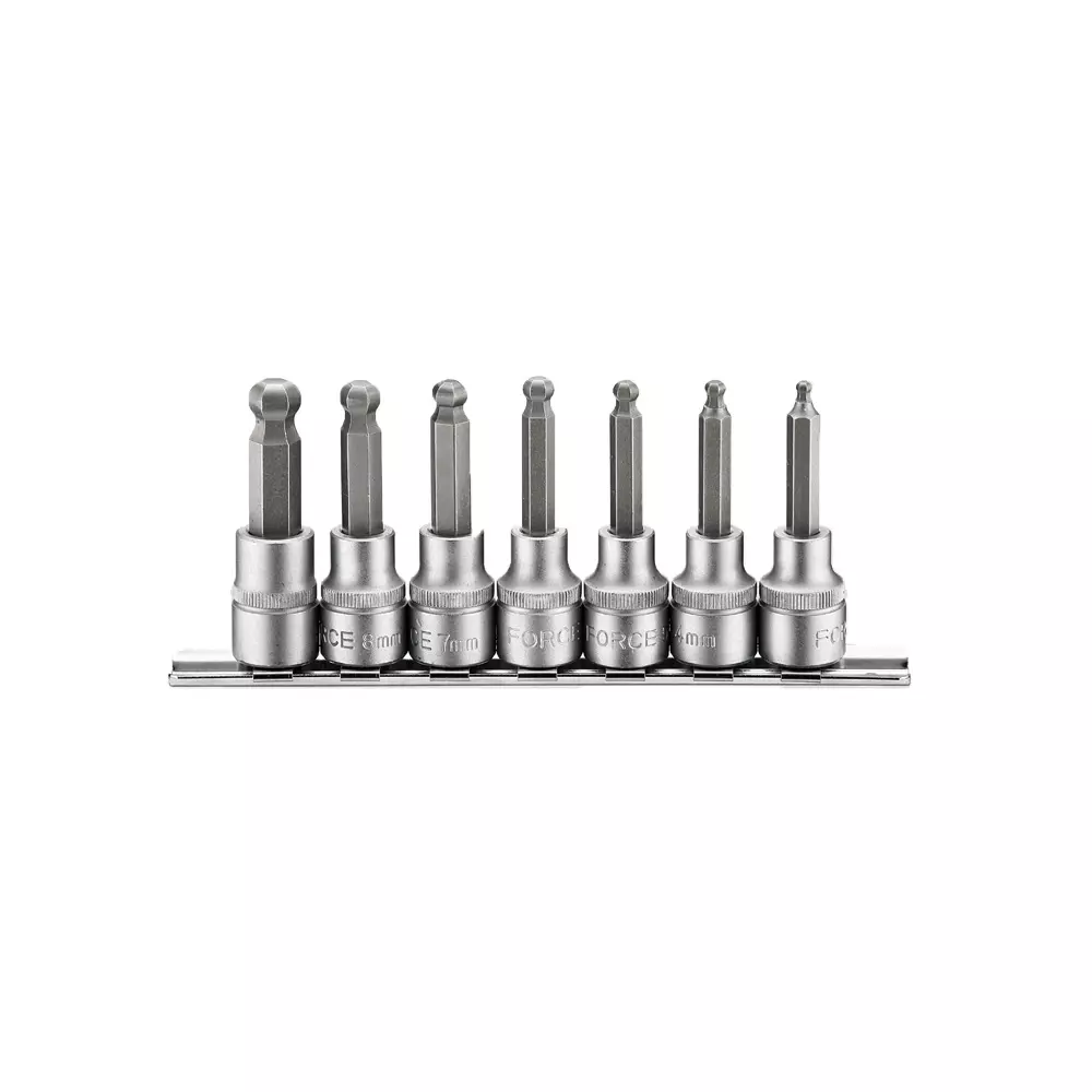 3/8" Bit doppenset kogelinbus 7 delig