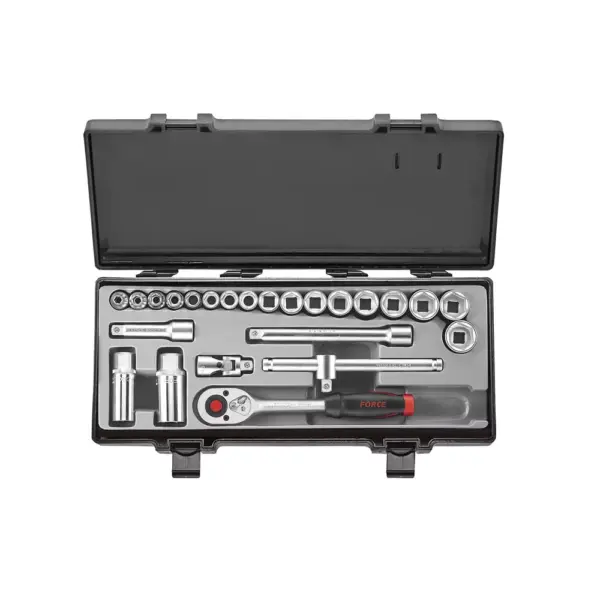 3/8'' Doppenset Golfprofiel 24-delig
