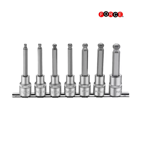 1/2" Bit doppenset kogelinbus 7 delig