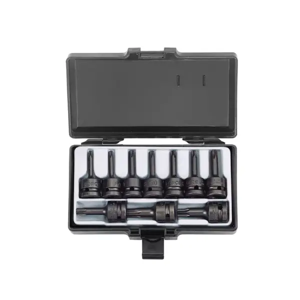 1/2" Krachtdoppenset Torx 10 delig SKU
