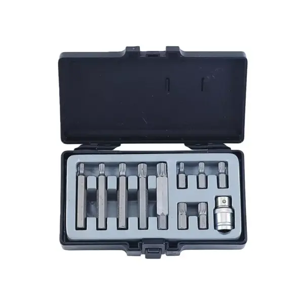 11-delig 10mm Spline bit set