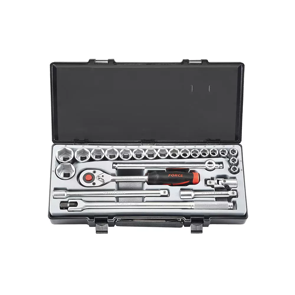 1/2" Doppenset Golf profiel 24 delig