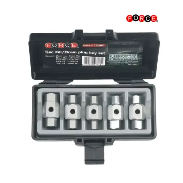 5-delige oliecarterpluggen set