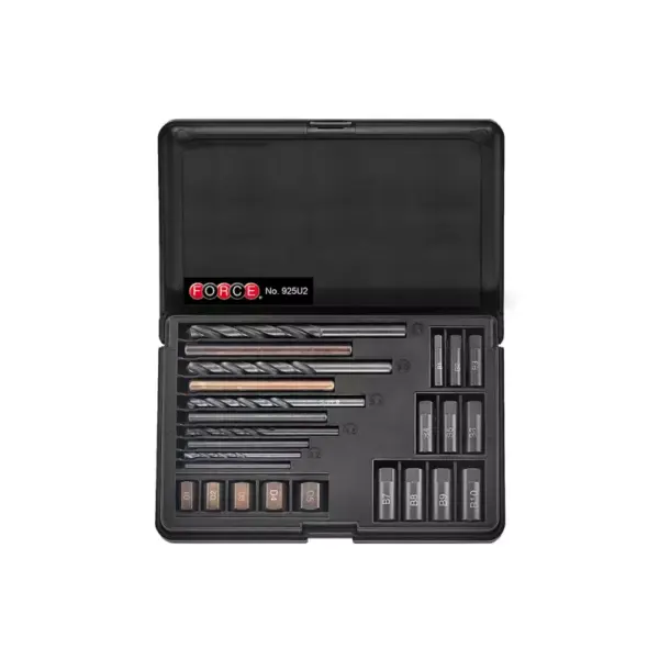 25-delige set schroevenextractor/boor en geleider