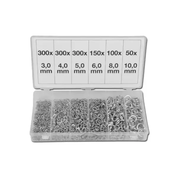 Veerringen assortiment 1200 delig