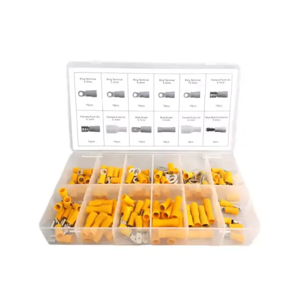 Assortiment Kabelverbinders geel 110 delig