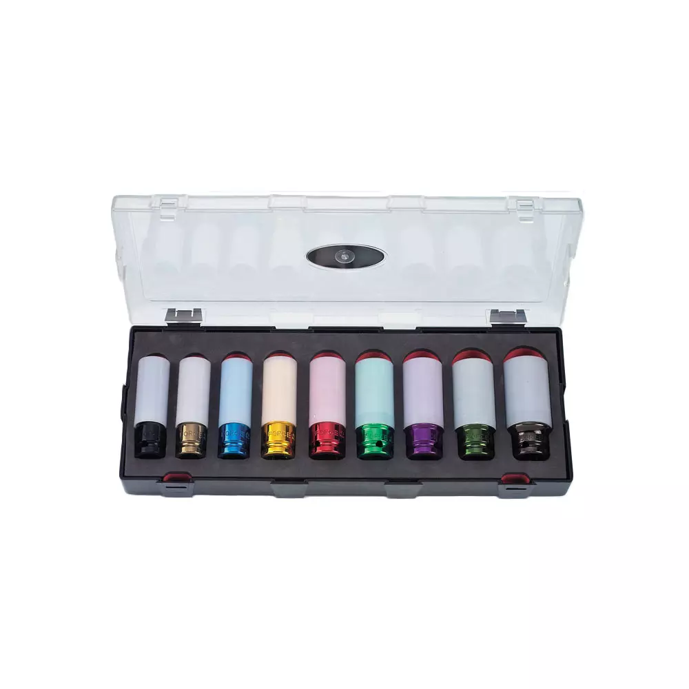 1/2" Krachtdoppen Set Wielbouten / Wielmoeren 9-delig