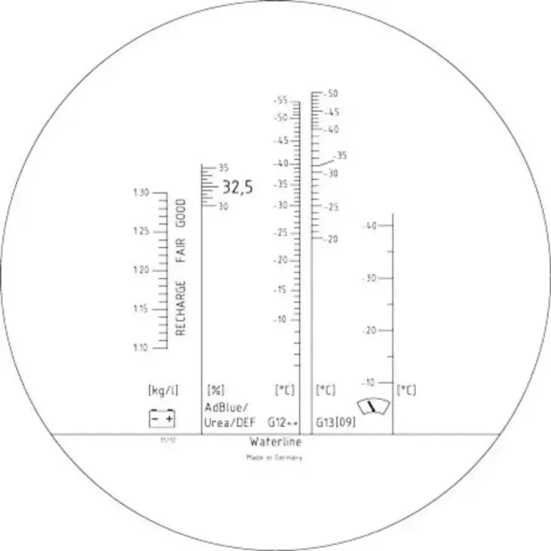 Refractometer met 4-voudige schaal FT 2030_LED