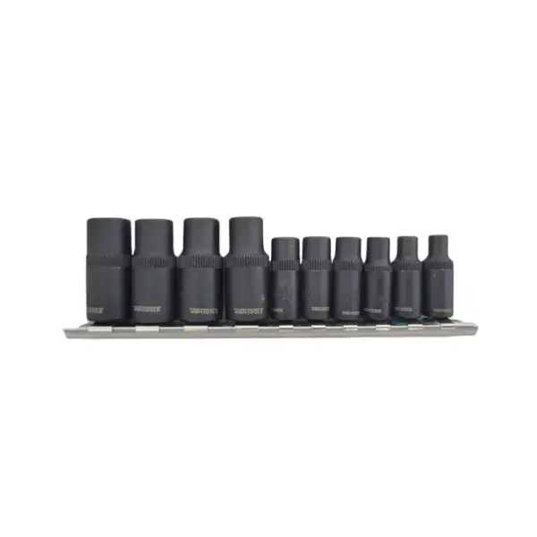 Doppenset 1/4" en 3/8" 10 delig (magnetisch)