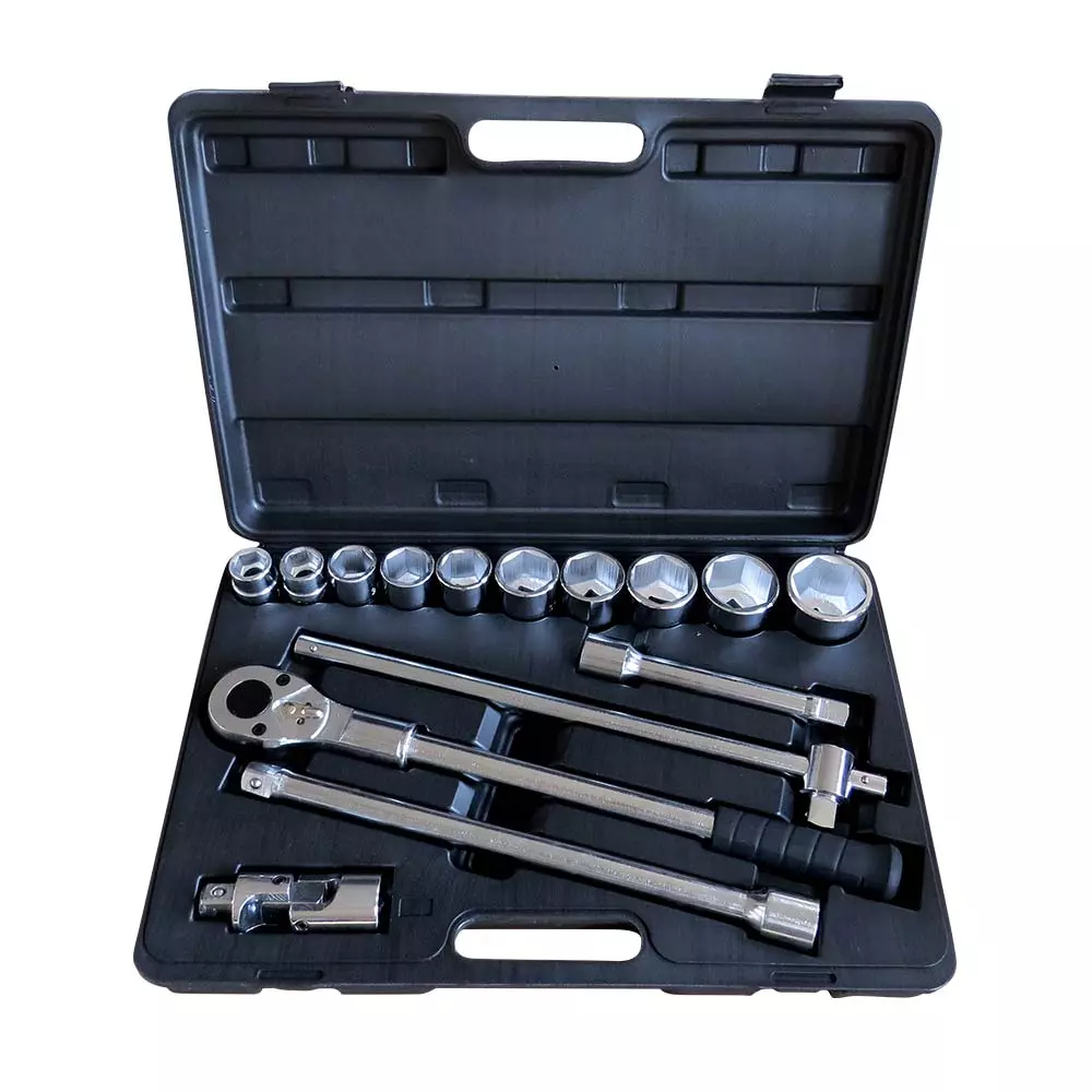 3/4" Doppenset 6-kant 15 delig