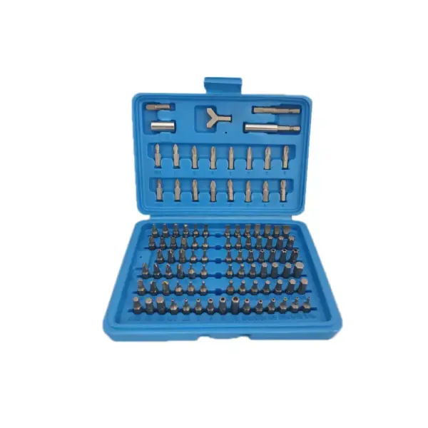 Bits set 100 delig 1/4" in opbergdoos