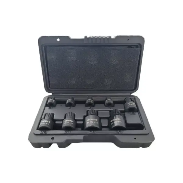 Kort model Spline Bit Kracht Doppenset Spline 9-delig